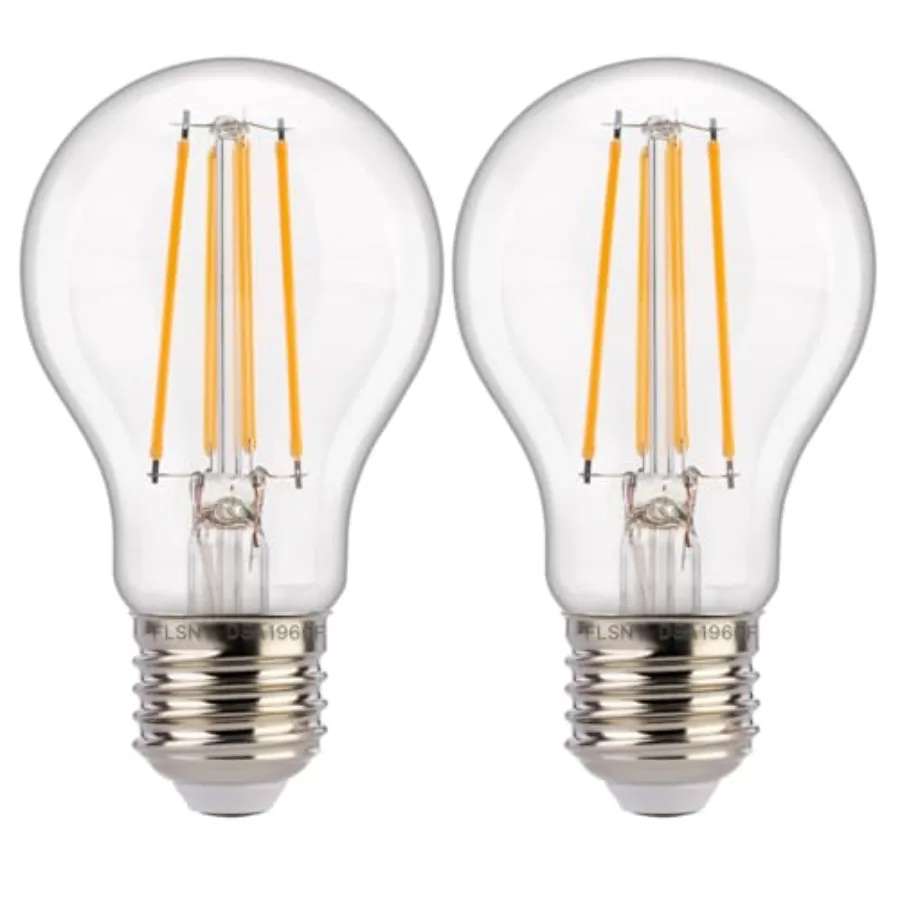 Dusk to Dawn Outdoor Sensor A19 LED Edison Bulbs, 7W 60W Eqv.,800LM, Vintage Filament E26 Base, Auto On/Off Photocell Automatic
Dusk to Dawn Outdoor Sensor A19 LED Edison Bulbs, 7W 60W Eqv.,800LM, Vintage Filament E26 Base, Auto On/Off Photocell Automatic