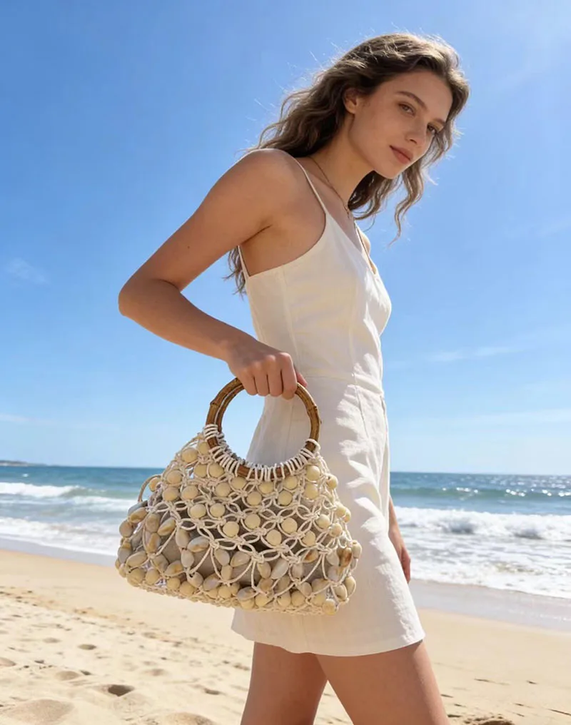 NEW Bamboo Handle Handbags and Purses Hollow Travel Woven Straw Bags for Women Rope Crochet Beach Bag Handmade Beading Women Bag
NEW Bamboo Handle Handbags and Purses Hollow Travel Woven Straw Bags for Women Rope Crochet Beach Bag Handmade Beading Women Bag