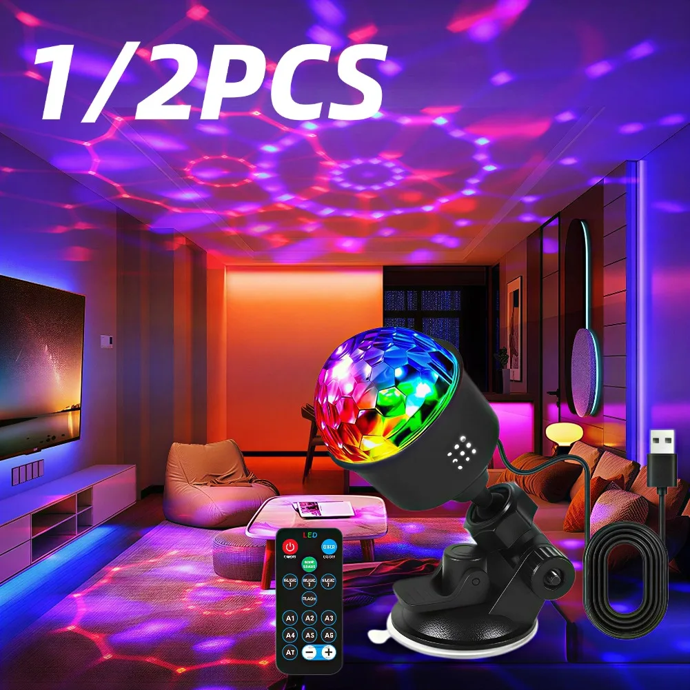 USB LED Disco Ball Light Sound Activated RGB Stage Lamp With Remote for Home Party Bedroom Atmosphere Decoration
USB LED Disco Ball Light Sound Activated RGB Stage Lamp With Remote for Home Party Bedroom Atmosphere Decoration