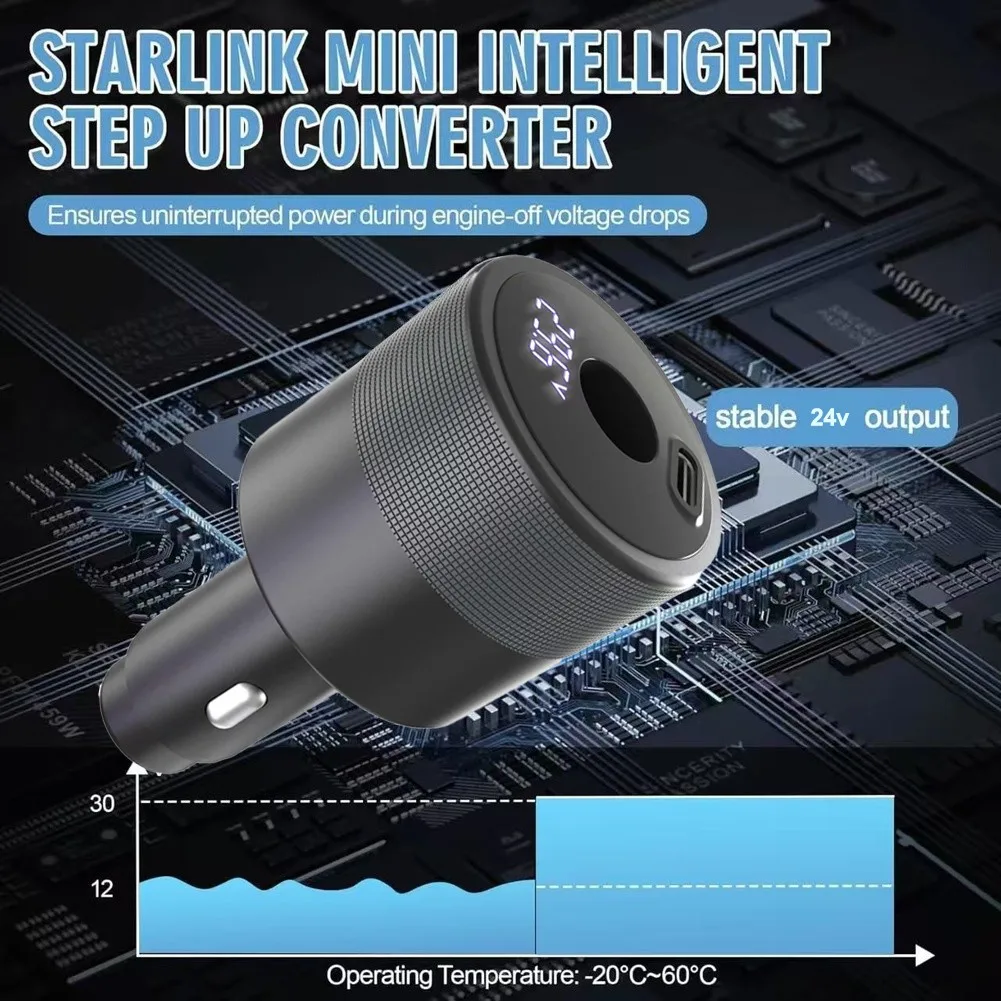 For Starlink 100W Car Phone Charger With Switch Supports 30V 2A Output Dual Port Car Fast Charger Adapter Phone Accessories
For Starlink 100W Car Phone Charger With Switch Supports 30V 2A Output Dual Port Car Fast Charger Adapter Phone Accessories