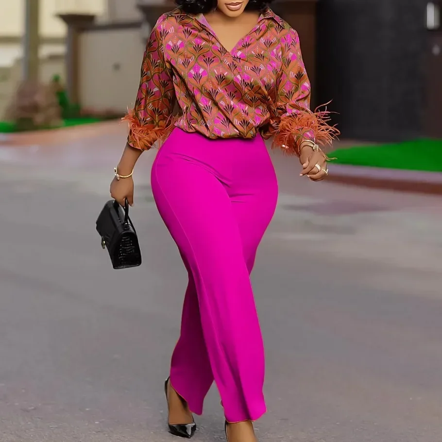 Customized 2 Piece Women Sets 2025 New Arrival Plus Size Spring Summer Matching Sets Print Two Pieces Sets Top Pants Suits Outfi
Customized 2 Piece Women Sets 2025 New Arrival Plus Size Spring Summer Matching Sets Print Two Pieces Sets Top Pants Suits Outfi