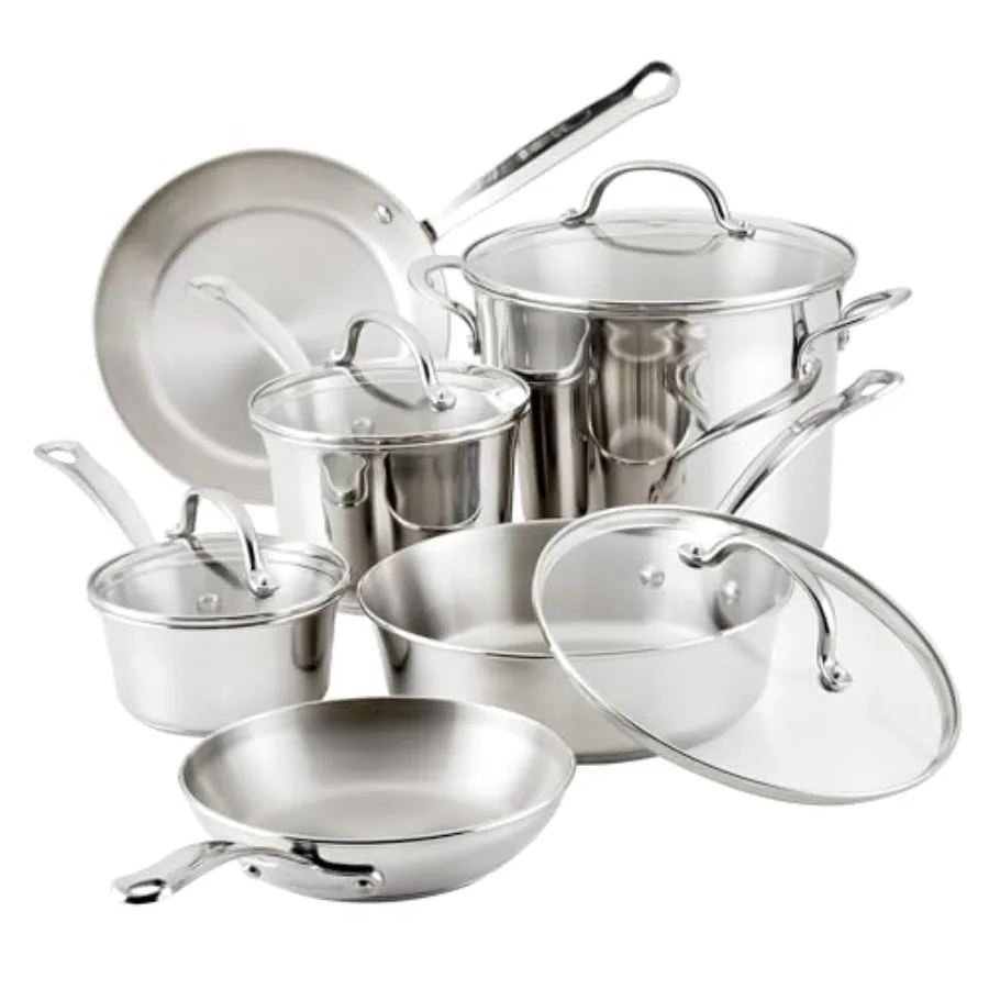 Millennium Stainless Steel 10-Piece Cookware Set
Millennium Stainless Steel 10-Piece Cookware Set