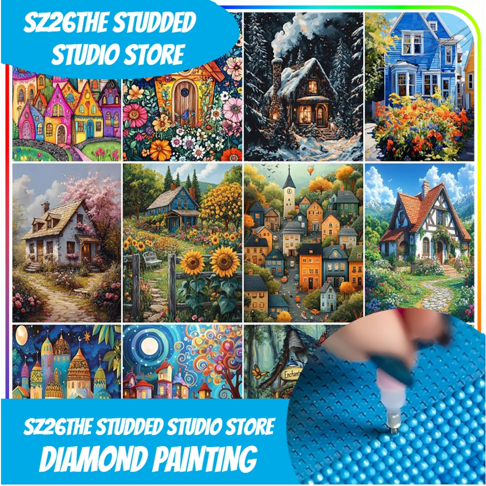 Набор для вышивания стразами Sz26: Новинка! Алмазная мозаика «Дом и пейзаж», рукоделие, аксессуары для алмазной живописи, DIY-поделки
Набор для вышивания стразами Sz26: Новинка! Алмазная мозаика «Дом и пейзаж», рукоделие, аксессуары для алмазной живописи, DIY-поделки