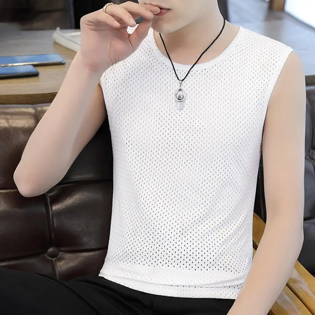 Solid Color Men Vest Summer Crew Neck Sleeveless Solid Color Casual Tank Shirt Beach Fitness Sports Top Fashion Men's Clothing
Solid Color Men Vest Summer Crew Neck Sleeveless Solid Color Casual Tank Shirt Beach Fitness Sports Top Fashion Men's Clothing