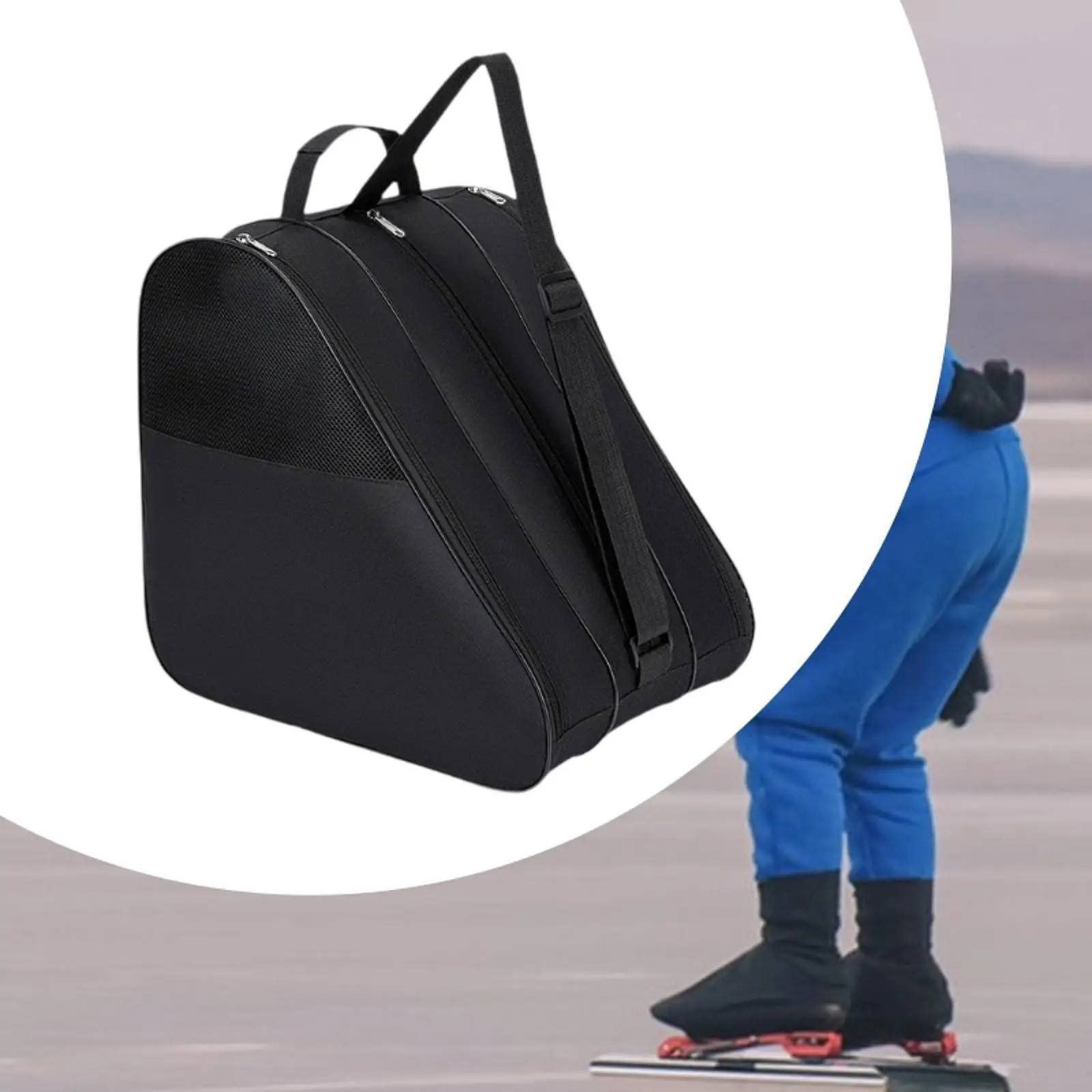 Roller Skate Bag with Adjustable Strap Skating Shoes Storage Bag for Ice Hockey
Roller Skate Bag with Adjustable Strap Skating Shoes Storage Bag for Ice Hockey
