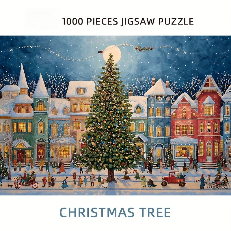 Jigsaw Puzzle Christmas Festive Street Scene With Giant Tree For Adults Family Fun Perfect Holiday Gift Brain Teaser Game
Jigsaw Puzzle Christmas Festive Street Scene With Giant Tree For Adults Family Fun Perfect Holiday Gift Brain Teaser Game