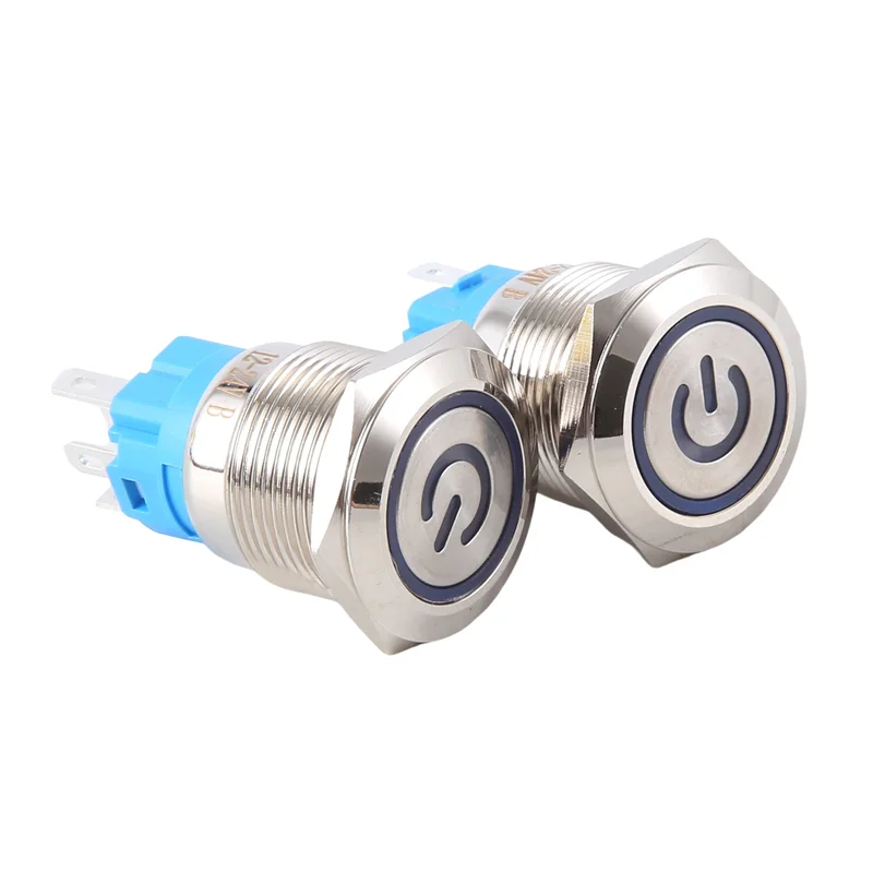 HGHO 5PCS Metal Push Button Switch 12V 19Mm Ring Lamp Power Symbol Waterproof LED Light Self Lock Reset With Connector
HGHO 5PCS Metal Push Button Switch 12V 19Mm Ring Lamp Power Symbol Waterproof LED Light Self Lock Reset With Connector