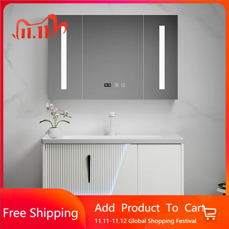 Ergonomic Simple Bathroom Cabinets Mirror Cabinet Ceramic Washbasin Bathroom Vanity Cabinets Regale Gabinete Trendy Furniture
Ergonomic Simple Bathroom Cabinets Mirror Cabinet Ceramic Washbasin Bathroom Vanity Cabinets Regale Gabinete Trendy Furniture