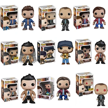 Funko 팝 초내추럴 헌트 바비 싱어 305 # 카스티엘 95 # 샘 93 # 크로울리 200 # 비닐 액션 피규어 모델 장난감 선물