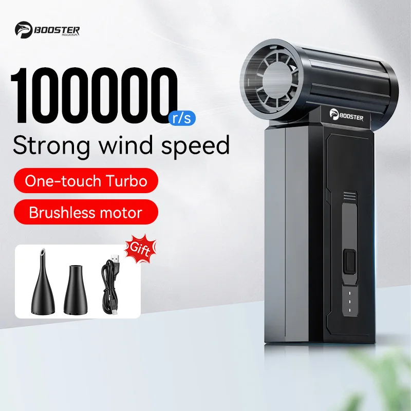Booster Mini Turbo Fan W01 Air Blower 100000RPM Brushless Cordless Computer Keyboard Cleaner Air Duster Electric Dryer
Booster Mini Turbo Fan W01 Air Blower 100000RPM Brushless Cordless Computer Keyboard Cleaner Air Duster Electric Dryer