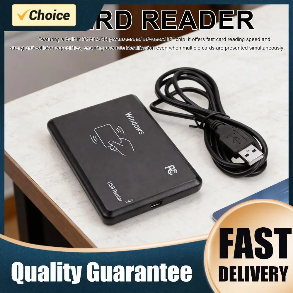 1-3Pcs Smart RFID Card Reader 13.56MHz ID IC Dual Frequency Nfc Card Encrypted Programmer IC Card Reader With USB Interface
