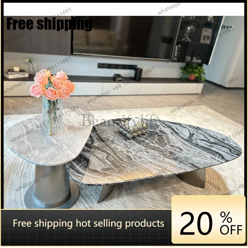 Designer Round Natural Marble Coffee Table for Living Room Office, Modern Luxury Metal Base
Designer Round Natural Marble Coffee Table for Living Room Office, Modern Luxury Metal Base