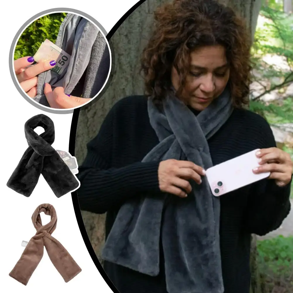 Модный мягкий теплый шарф со скрытым карманом на молнии, зимний утолщенный теплый шарф, удобный мягкий шарф, зимние теплые товары
Модный мягкий теплый шарф со скрытым карманом на молнии, зимний утолщенный теплый шарф, удобный мягкий шарф, зимние теплые товары