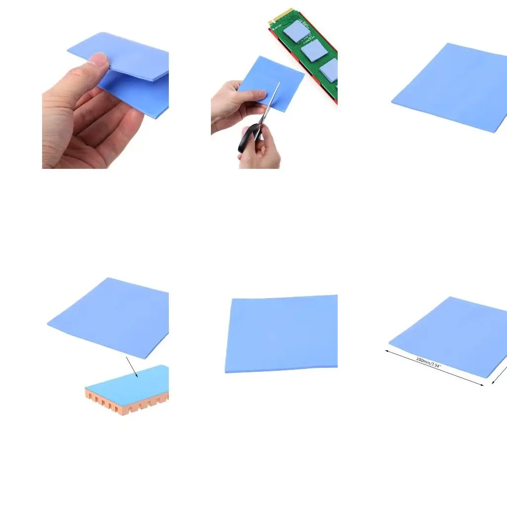 100mm x 100mm x 3mm CPU Chip Heatsink Cooling Thermal Conductive Silicone Pad
100mm x 100mm x 3mm CPU Chip Heatsink Cooling Thermal Conductive Silicone Pad