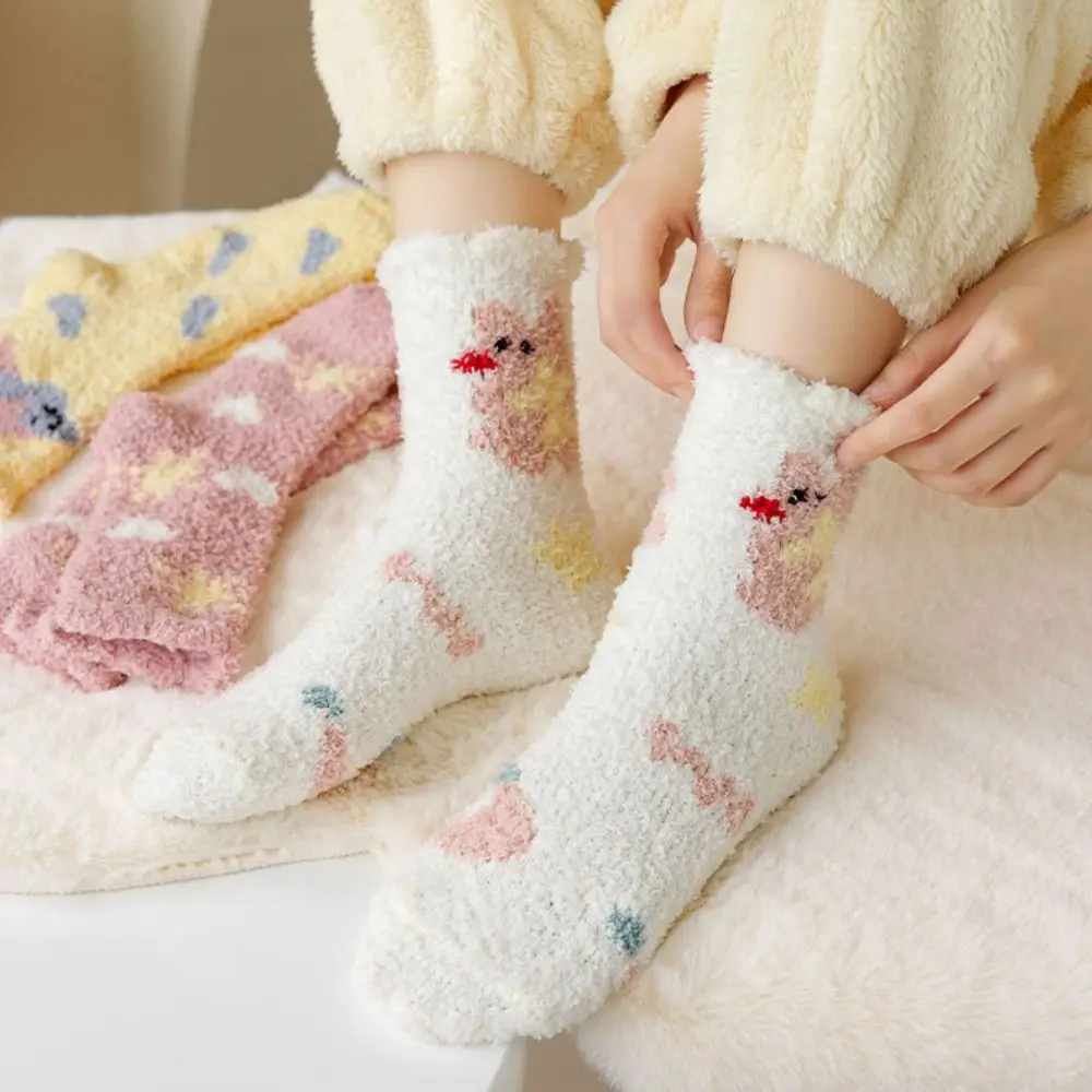 Comfortable Cartoon Coral Fleece Socks Thickened Harajuku Floor Socks Middle Tube Socks Home Socks Sleeping Socks Women
Comfortable Cartoon Coral Fleece Socks Thickened Harajuku Floor Socks Middle Tube Socks Home Socks Sleeping Socks Women