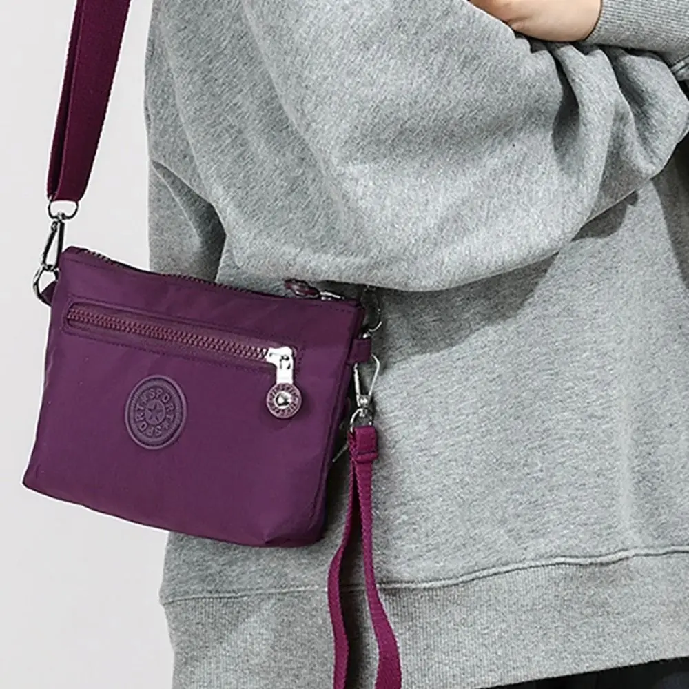 Cosmetic Bag Nylon Zipper Crossbody Bag Korean Style Handbag Canvas Shoulder Bag Coin Purse Solid Color Small Phone Bag Women
Cosmetic Bag Nylon Zipper Crossbody Bag Korean Style Handbag Canvas Shoulder Bag Coin Purse Solid Color Small Phone Bag Women