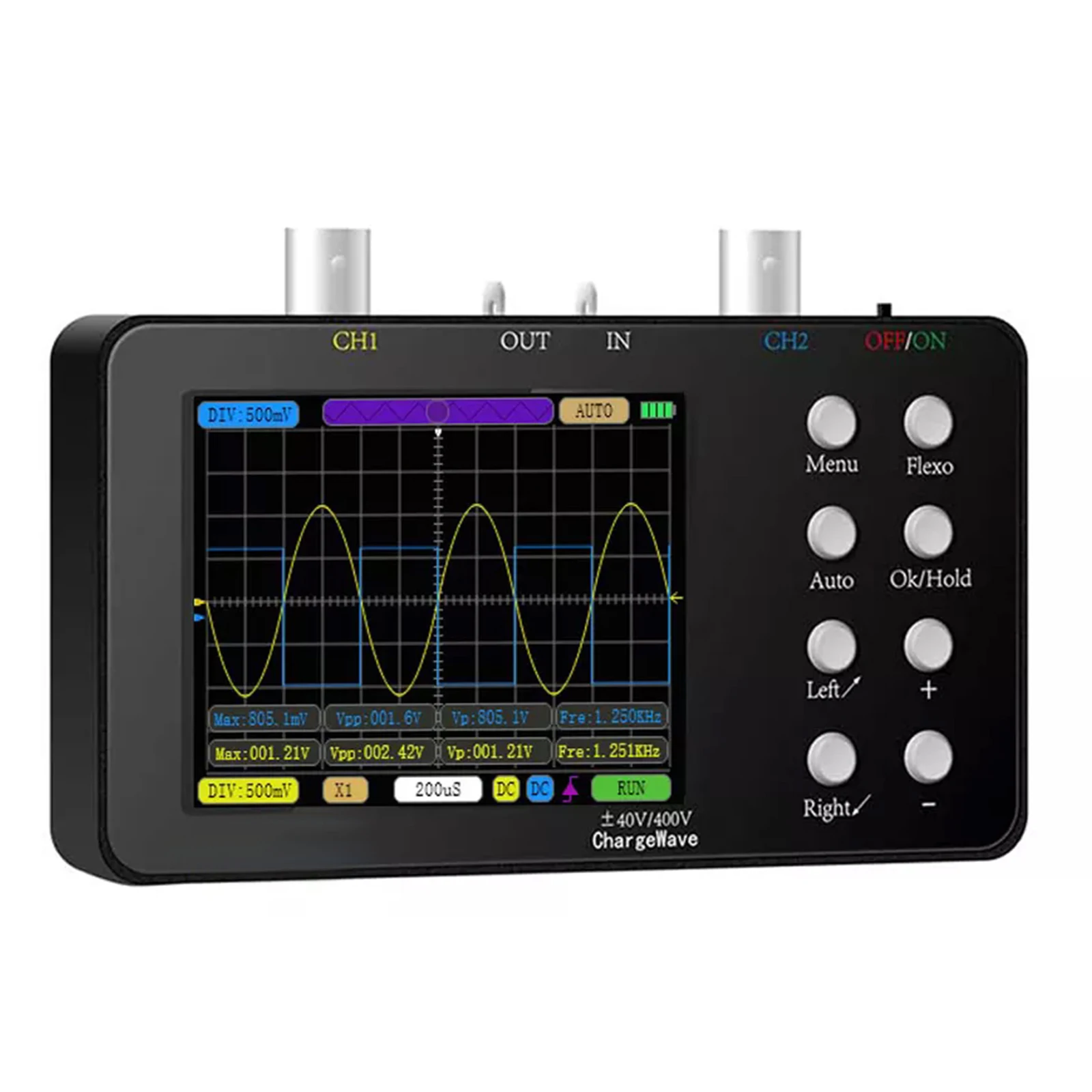 Dual Channel Digital Compact Handheld Portable Oscilloscope Tool High Sampling Rate Clear Display For Automotive Mobile
Dual Channel Digital Compact Handheld Portable Oscilloscope Tool High Sampling Rate Clear Display For Automotive Mobile