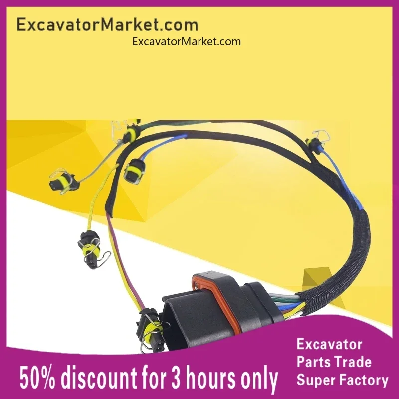 For CATERPILLAR CAT E330D/336D Injector line speed C9 engine injector wire harness connector Excavator accessories For excavator
For CATERPILLAR CAT E330D/336D Injector line speed C9 engine injector wire harness connector Excavator accessories For excavator