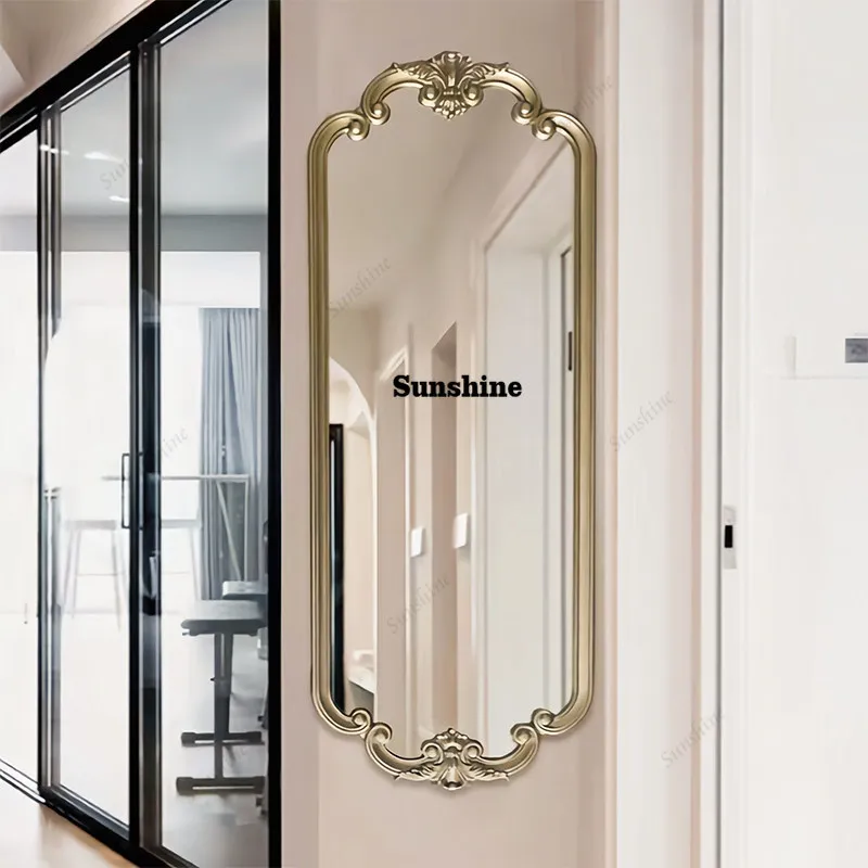 Wall-mounted full-length mirror retro full-length mirror wall-mounted carved bedroom cloakroom fitting mirror
Wall-mounted full-length mirror retro full-length mirror wall-mounted carved bedroom cloakroom fitting mirror