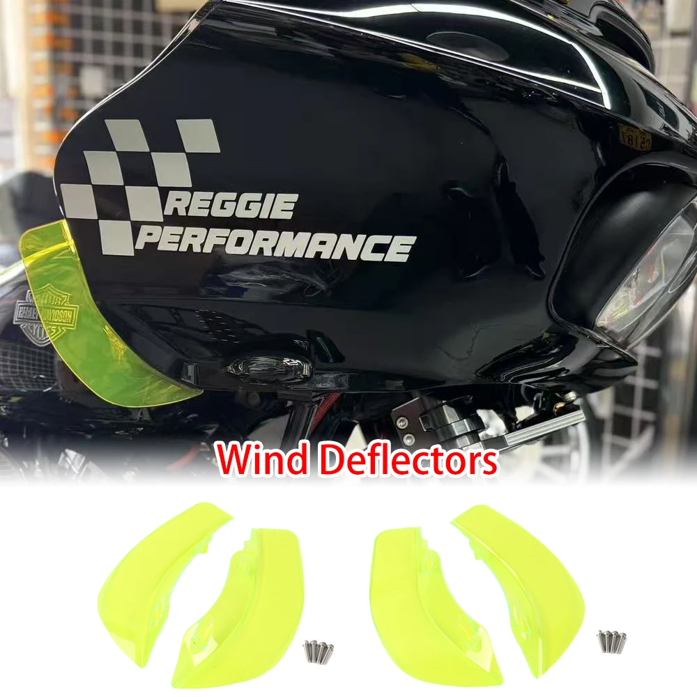 Широкие воздушные дефлекторы для Harley Road Glide FLTRX 2015-2023, защита крыльев обтекателя ПК, гладкий дизайн, прочная защита от ветра
Широкие воздушные дефлекторы для Harley Road Glide FLTRX 2015-2023, защита крыльев обтекателя ПК, гладкий дизайн, прочная защита от ветра