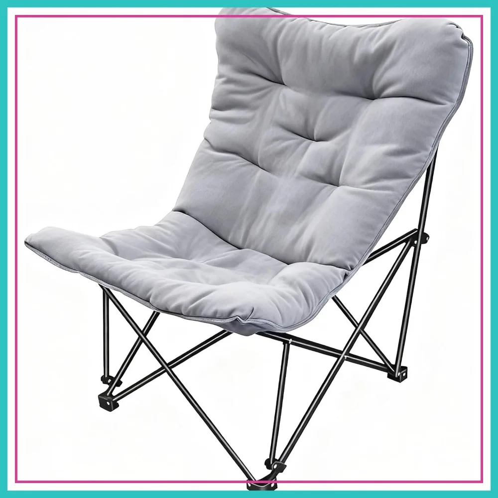 Oversized Padded Camping Chair with High Back, Heavy Duty Folding Comfy Chair for Adults Lawn Patio Outdoor
Oversized Padded Camping Chair with High Back, Heavy Duty Folding Comfy Chair for Adults Lawn Patio Outdoor