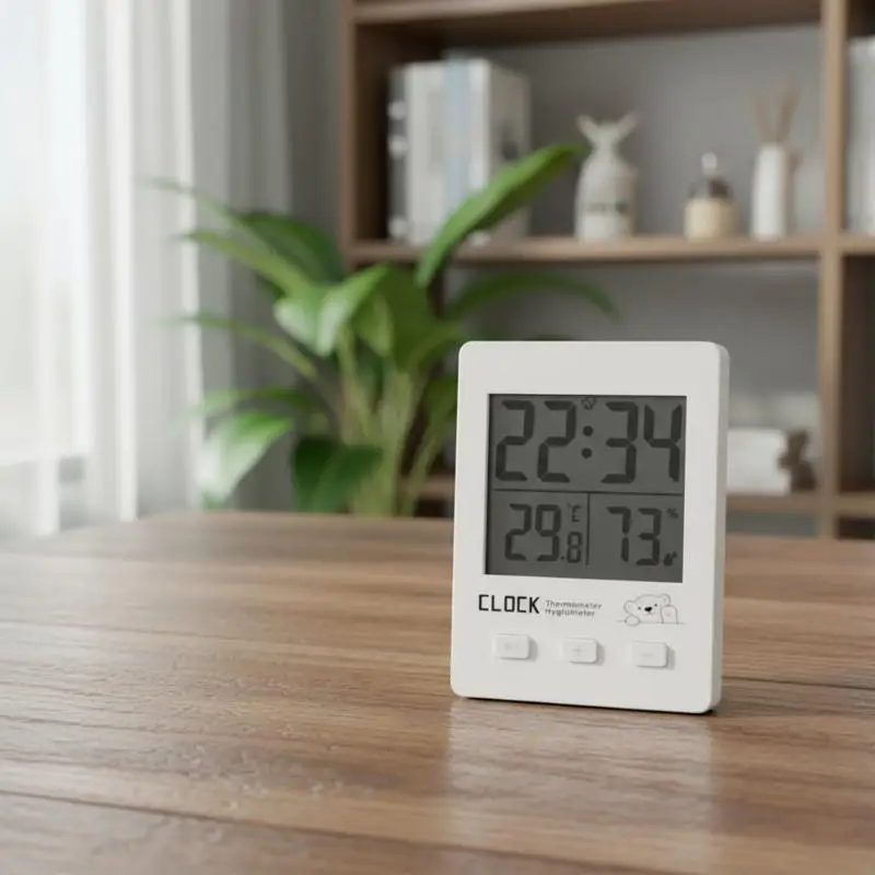 Thermometers Hygrometer with Clock Desktop Digital Temperature Humidity Measurement Meter Gauge for Office Home Indoor Y5GB
Thermometers Hygrometer with Clock Desktop Digital Temperature Humidity Measurement Meter Gauge for Office Home Indoor Y5GB