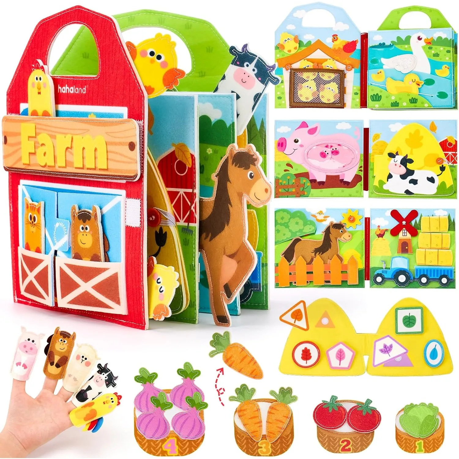 Busy Board Farm Animals Quiet Busy Book for Toddlers Boy Girl Gifts Educational Books Felt Learning Board Airplane Travel Toys
Busy Board Farm Animals Quiet Busy Book for Toddlers Boy Girl Gifts Educational Books Felt Learning Board Airplane Travel Toys