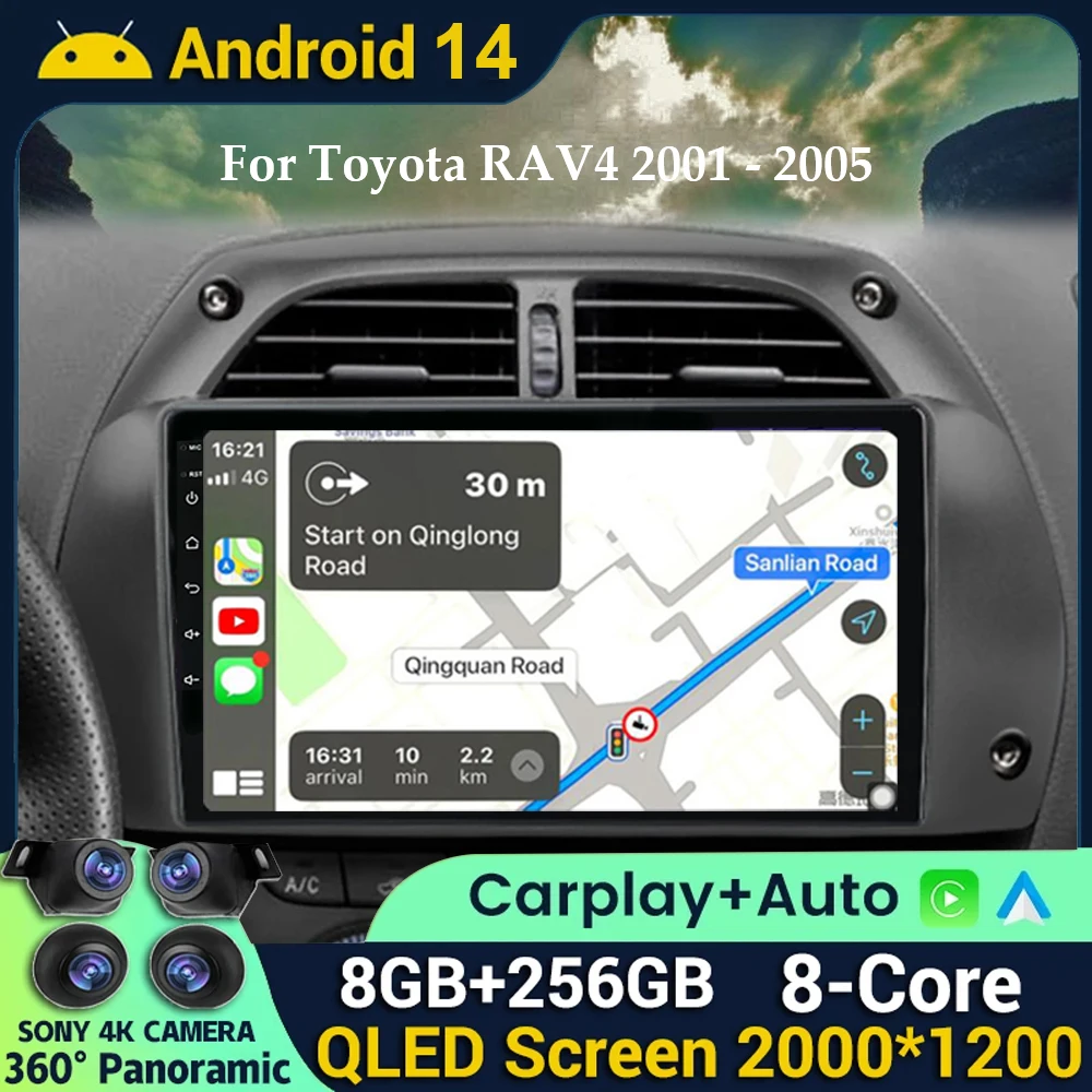 Автомагнитола Carplay для Toyota, мультимедийный проигрыватель на Android 14 с поддержкой Wi-Fi и 4G для Toyota RAV4 2001, 2002, 2003, 2004, 2005, 2006, 360, GPS,
Автомагнитола Carplay для Toyota, мультимедийный проигрыватель на Android 14 с поддержкой Wi-Fi и 4G для Toyota RAV4 2001, 2002, 2003, 2004, 2005, 2006, 360, GPS,
