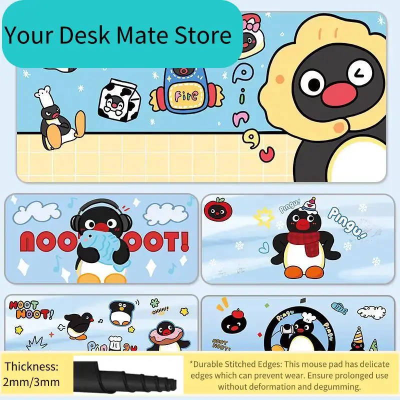 Милый коврик для мыши с изображением пингвина, очень толстый и большого размера, подходит для студентов, коврик для компьютерного стола, устойчивый к пятнам и нескользящий.
Милый коврик для мыши с изображением пингвина, очень толстый и большого размера, подходит для студентов, коврик для компьютерного стола, устойчивый к пятнам и нескользящий.