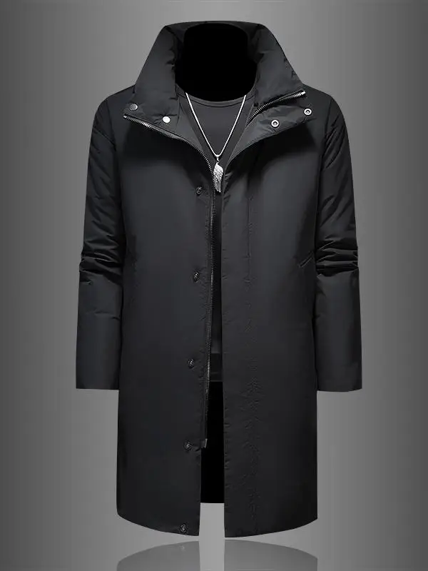 Men's Winter Thiened Warm Pure Color Stand Collar down Jaet Korean Sle Casual Faion Urban Busin Sle Coat
Men's Winter Thiened Warm Pure Color Stand Collar down Jaet Korean Sle Casual Faion Urban Busin Sle Coat