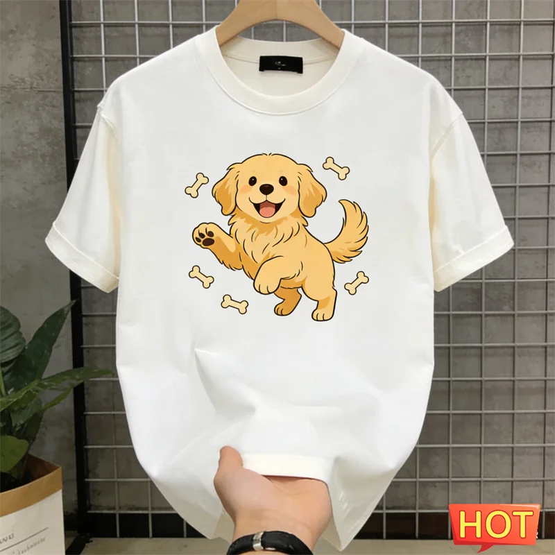 Cute Golden Retriever Graphic T Shirts Fashion Trendy Summer Short Sleeve 3D Printed T-shirt Casual Oversized Unisex Couple Tees
Cute Golden Retriever Graphic T Shirts Fashion Trendy Summer Short Sleeve 3D Printed T-shirt Casual Oversized Unisex Couple Tees