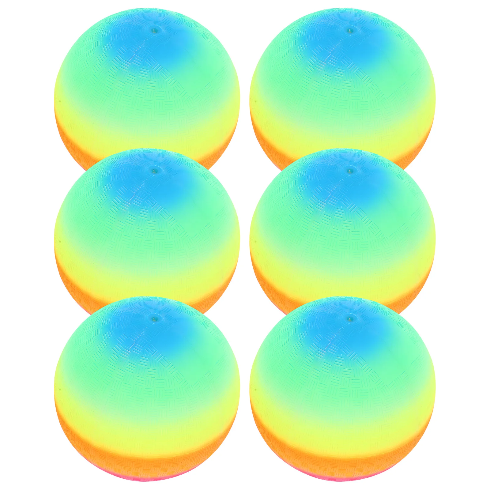 6Pcs Rainbow Balls Thickened 22cm PVC Kids Play Ball Perfect for Outdoor Indoor Sports Catching Throwing Training
6Pcs Rainbow Balls Thickened 22cm PVC Kids Play Ball Perfect for Outdoor Indoor Sports Catching Throwing Training