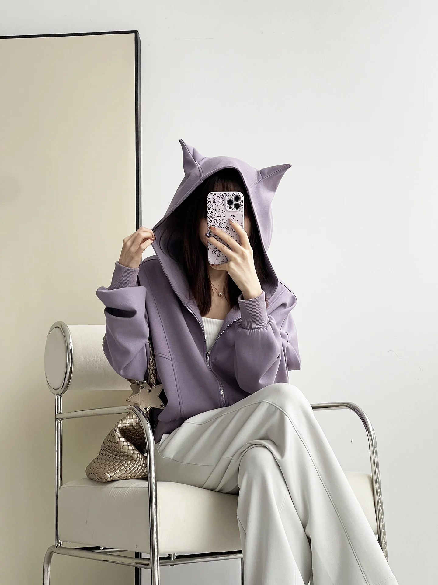 Куртка-свитшот с сложным узором PE Little Devil Series, мозаичная, свободного кроя, женская, повседневная, короткая, в стиле пэчворк
Куртка-свитшот с сложным узором PE Little Devil Series, мозаичная, свободного кроя, женская, повседневная, короткая, в стиле пэчворк