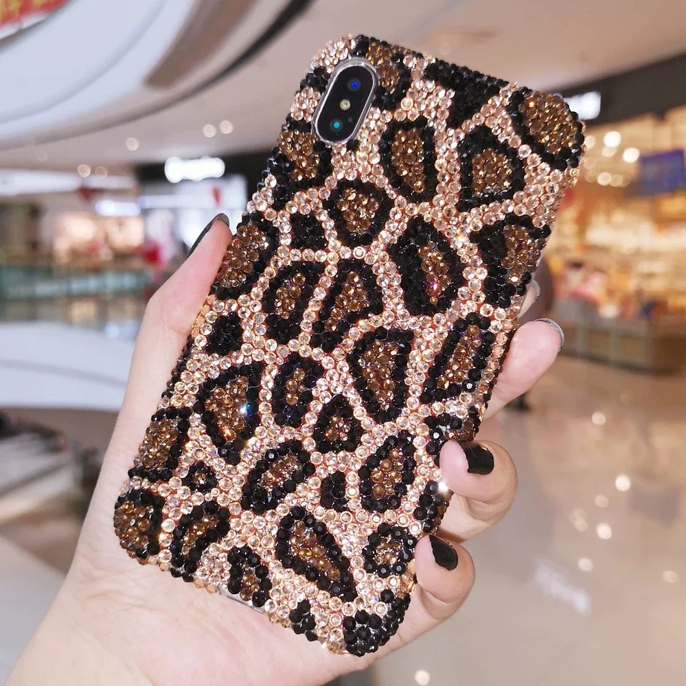 Suitable for iPhone case, high-end rhinestone personalised leopard protective cover soft case, all-inclusive anti-fall
Suitable for iPhone case, high-end rhinestone personalised leopard protective cover soft case, all-inclusive anti-fall