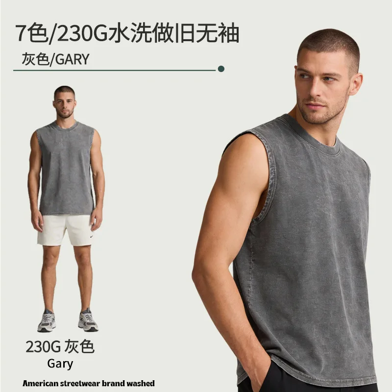 Summer Men's Washed Cotton Tank Breathable Soft Muscle Gym Sleeveless Workout Running Beach Loose Cutoff Tees
Summer Men's Washed Cotton Tank Breathable Soft Muscle Gym Sleeveless Workout Running Beach Loose Cutoff Tees