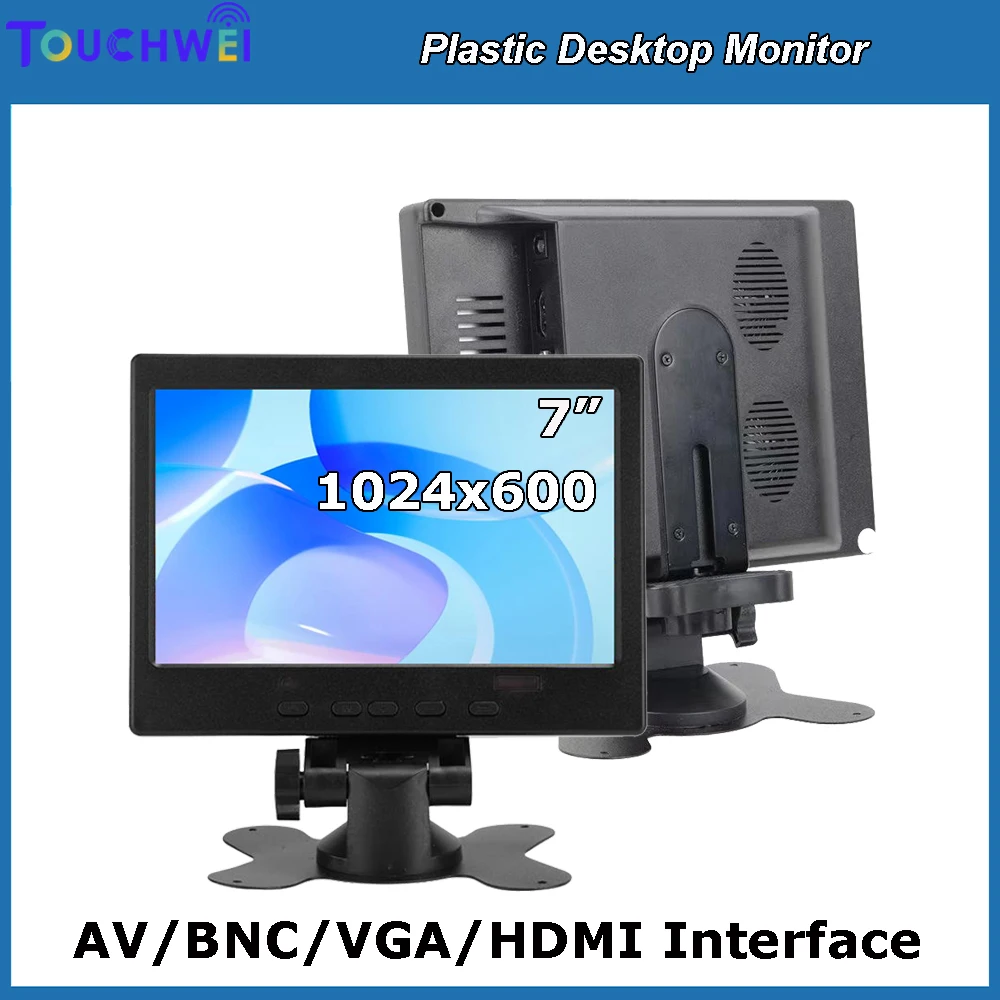 Newest 7 Inch Portable HD Touch Screen Monitor 1024x600 LCD Display HDMI-Compatible for Raspberry Pi CCTV AV VGA D-SUB Input
Newest 7 Inch Portable HD Touch Screen Monitor 1024x600 LCD Display HDMI-Compatible for Raspberry Pi CCTV AV VGA D-SUB Input