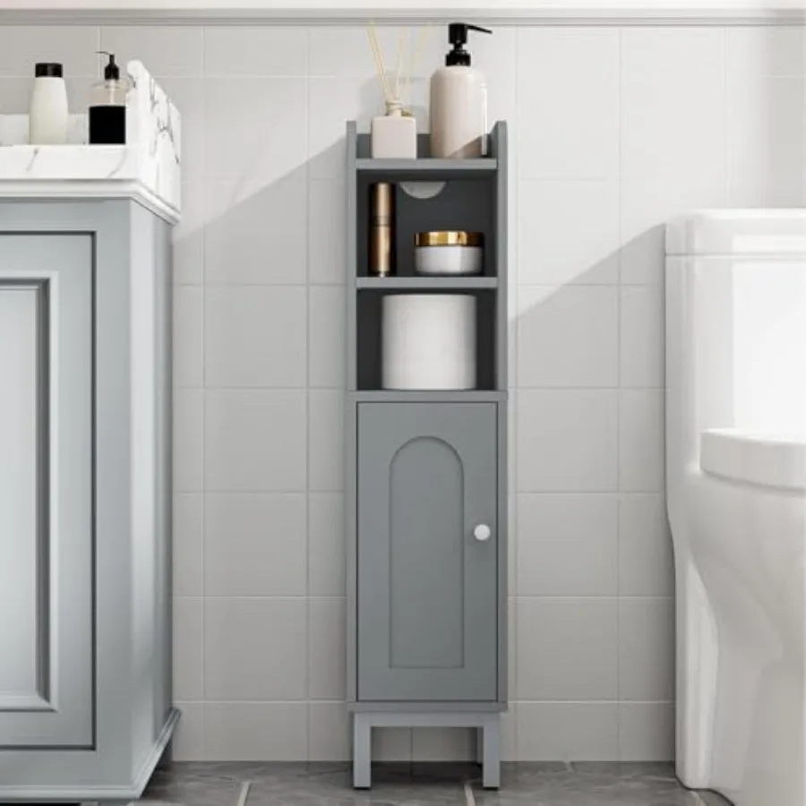 Small Corner Floor Cabinet with Door and Shelves for Bathroom Storage Narrow Toilet Paper Holder Adjustable Shelf Organizer Gra
Small Corner Floor Cabinet with Door and Shelves for Bathroom Storage Narrow Toilet Paper Holder Adjustable Shelf Organizer Gra
