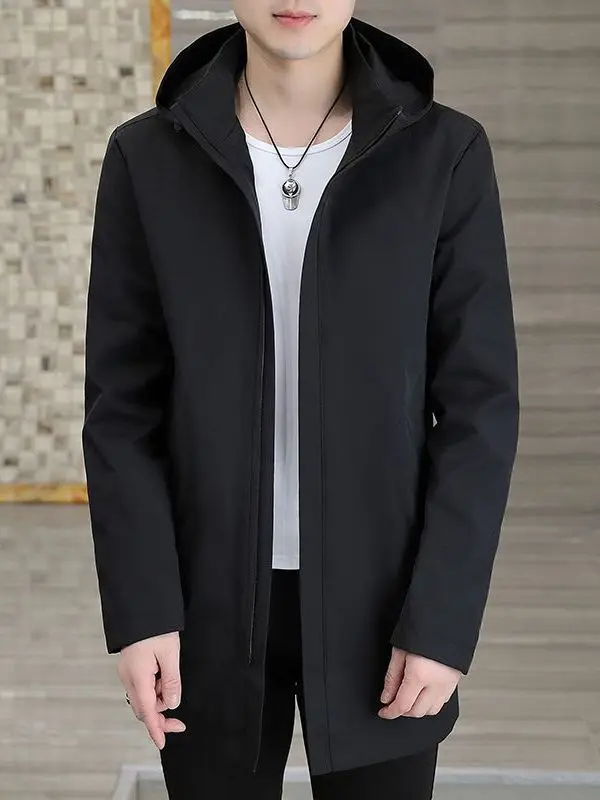 Spring Autumn Middle Length Casual Men's Jaet Youth Outerwear Busin Sle Windbreaker Pure Color Stand Fit Coat
Spring Autumn Middle Length Casual Men's Jaet Youth Outerwear Busin Sle Windbreaker Pure Color Stand Fit Coat