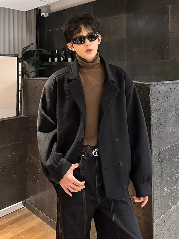 American Retro High Street ort Casual Loose Woolen Jaet Men's Trendy Versatile High-End Feeling Tweed Coat Button up
American Retro High Street ort Casual Loose Woolen Jaet Men's Trendy Versatile High-End Feeling Tweed Coat Button up