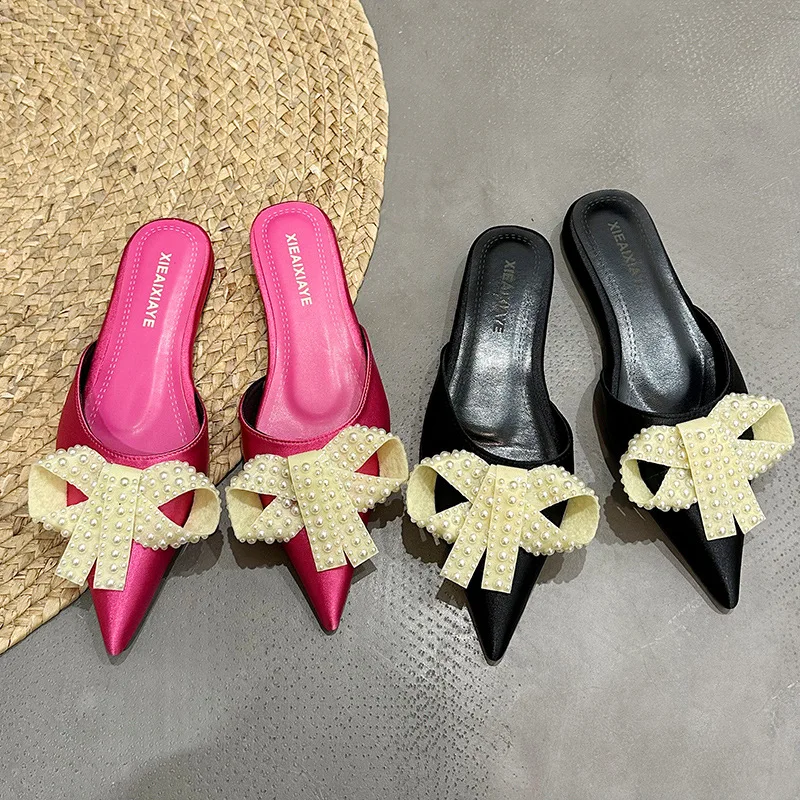 2025 New Satin Pointed Bow High-heeled Plus Size Dress With Convenient Temperament And Slippers
2025 New Satin Pointed Bow High-heeled Plus Size Dress With Convenient Temperament And Slippers