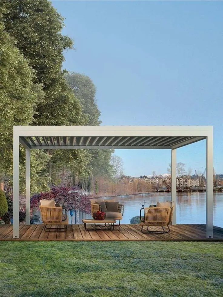 DIY Free Standing Column Carports Motorized Adjustable Roof Louvered Blades Flip Pavilion Gazebo Bioclimatic Outdoor Pergola
DIY Free Standing Column Carports Motorized Adjustable Roof Louvered Blades Flip Pavilion Gazebo Bioclimatic Outdoor Pergola