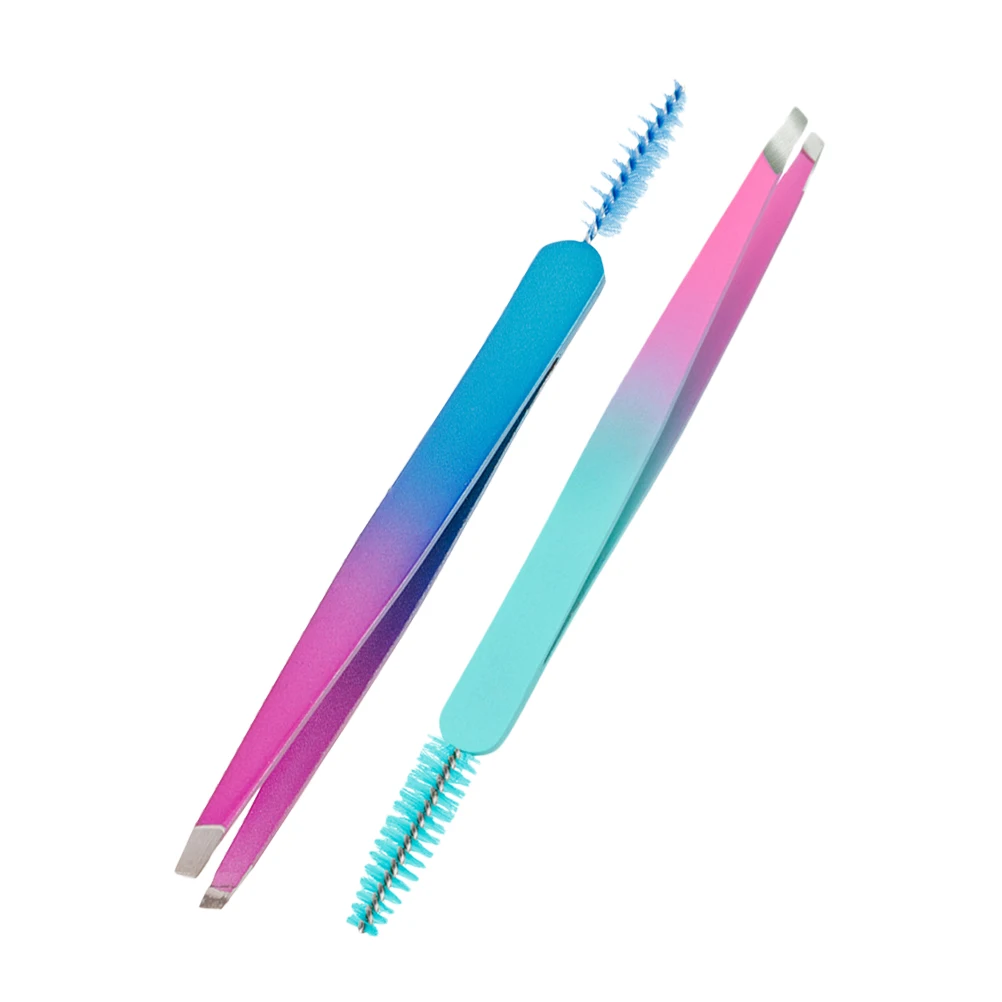 2Pcs Eyebrow Tweezers Portable Stainless Steel Durable 2-in-1 Eyebrow Brush Clip Precision Tweezers Professional Beauty
2Pcs Eyebrow Tweezers Portable Stainless Steel Durable 2-in-1 Eyebrow Brush Clip Precision Tweezers Professional Beauty