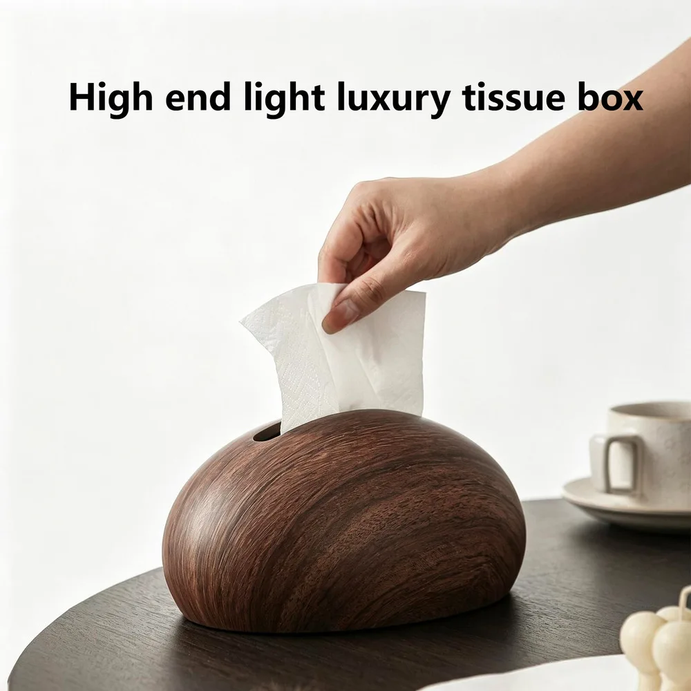 Imitation Walnut Wood Grain Round Corner Tissue Box Coffee Table Desk Decoration Resin Tissue Box Bedside Table Paper Towel Case
Imitation Walnut Wood Grain Round Corner Tissue Box Coffee Table Desk Decoration Resin Tissue Box Bedside Table Paper Towel Case