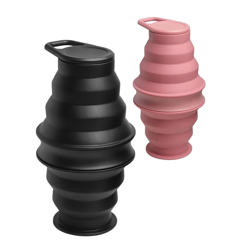 Collapsible Water Bottles 17 Oz BPA Free Leak Proof Foldable Silicone Bottle + Anti-Collapse Ring 2PCS
Collapsible Water Bottles 17 Oz BPA Free Leak Proof Foldable Silicone Bottle + Anti-Collapse Ring 2PCS