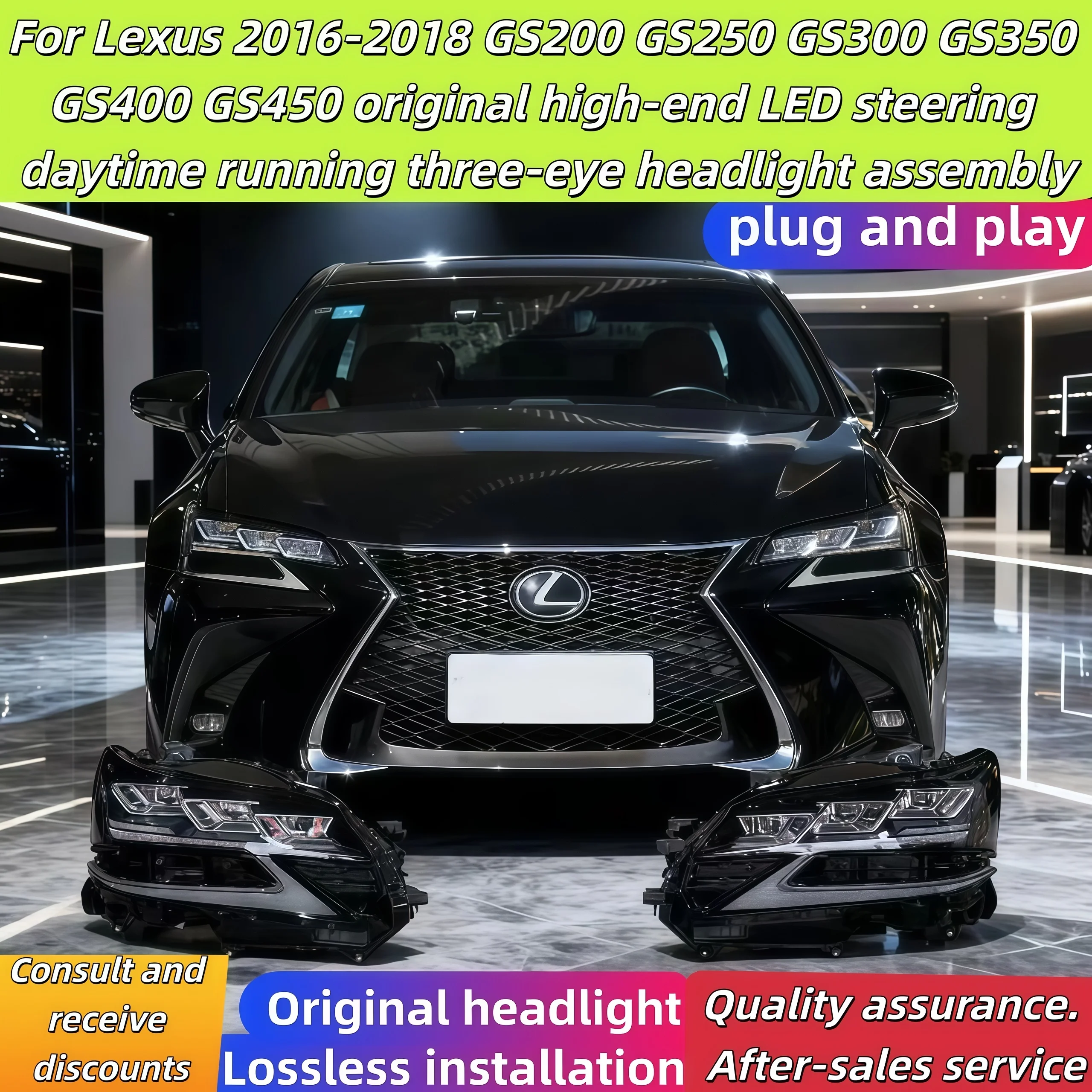 Для Lexus2016-2018 GS200 GS250 GS300 GS350 GS400 GS450оригинальная высококачественная светодиодная рулевая дневная ходовая фара с тремя глазами в сборе
Для Lexus2016-2018 GS200 GS250 GS300 GS350 GS400 GS450оригинальная высококачественная светодиодная рулевая дневная ходовая фара с тремя глазами в сборе