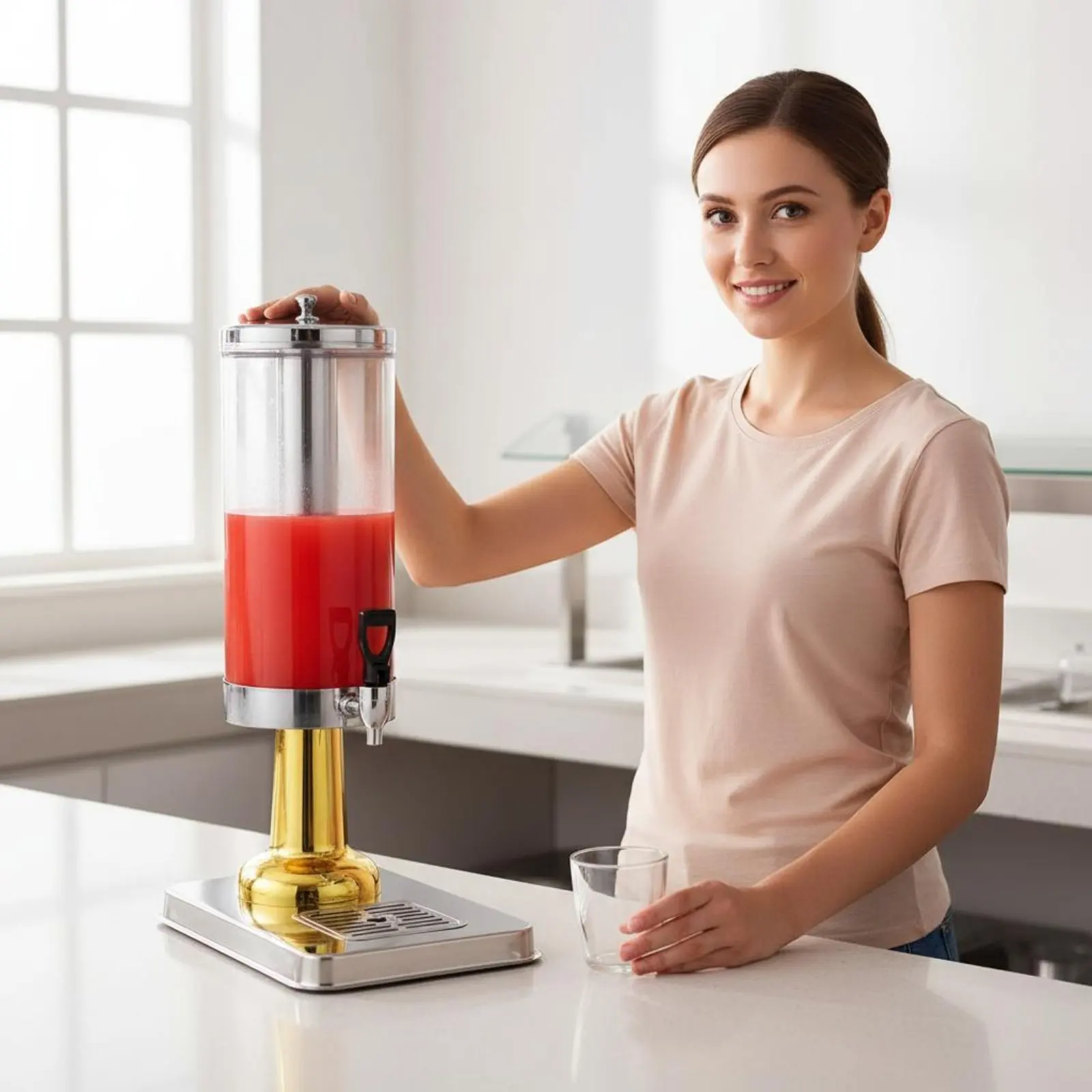Beverage Dispenser with Spigot Large Capacity Buffet Drink Dispenser Cold Drink Dispenser with Spigot Thickened Stable Base
Beverage Dispenser with Spigot Large Capacity Buffet Drink Dispenser Cold Drink Dispenser with Spigot Thickened Stable Base