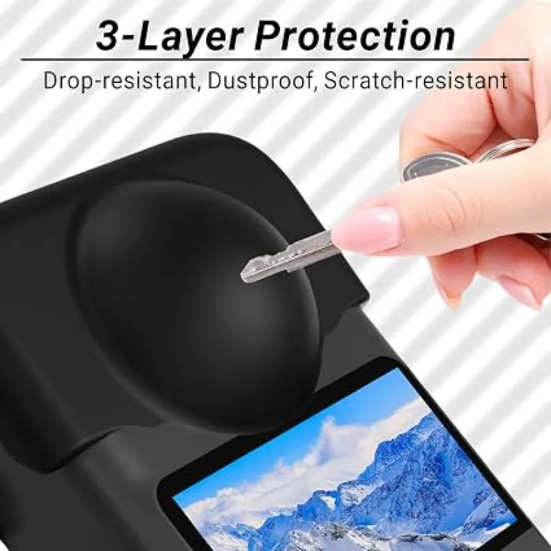For DJI Osmo 360 Lens Cap silicone cover, ens scratch-proof camera anti-drop wear-resistant protective cover camera accessories
For DJI Osmo 360 Lens Cap silicone cover, ens scratch-proof camera anti-drop wear-resistant protective cover camera accessories