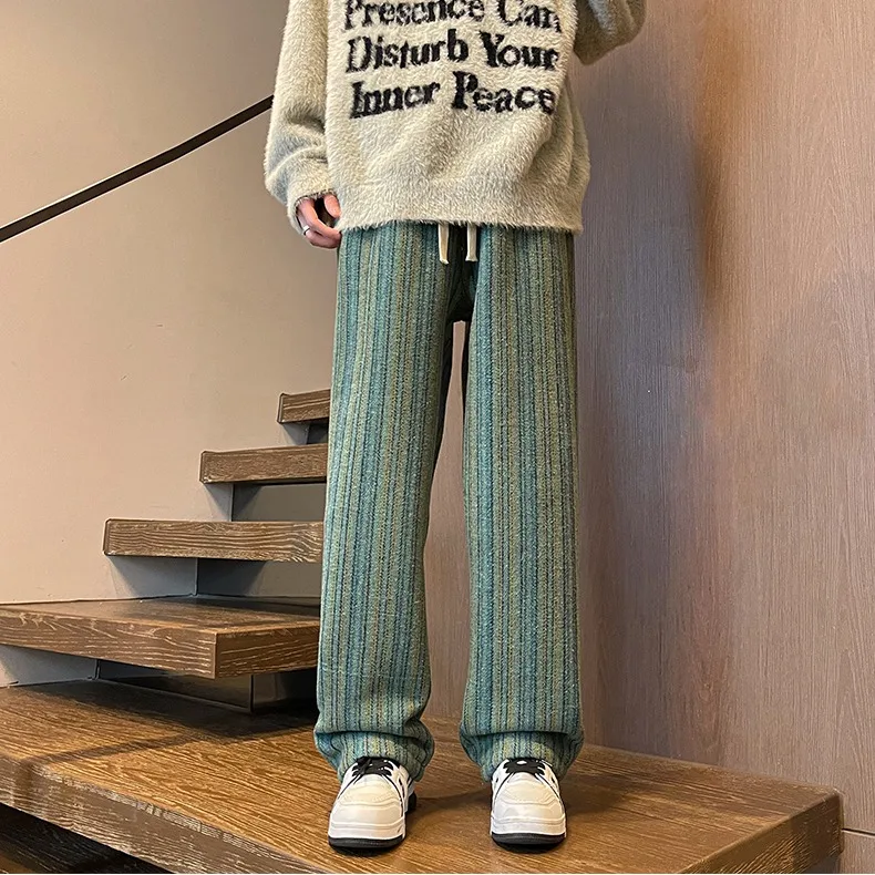 Мужские повседневные брюки American Sle Haome в полоску, свободные драпированные спортивные зимние широкие мужские модные брюки
Мужские повседневные брюки American Sle Haome в полоску, свободные драпированные спортивные зимние широкие мужские модные брюки