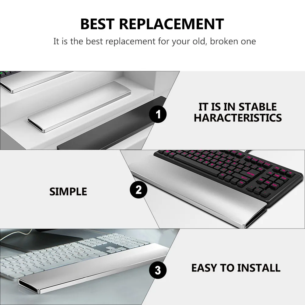 Aluminum Alloy 87 Keys Ergonomic Keyboard Wrist Hand Rest Pad Comfortable Support for Long Use Keyboard Wrist Hand Rest
Aluminum Alloy 87 Keys Ergonomic Keyboard Wrist Hand Rest Pad Comfortable Support for Long Use Keyboard Wrist Hand Rest