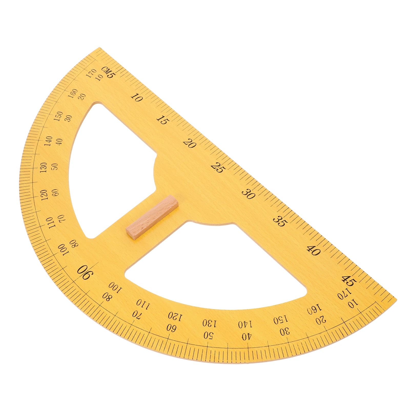 Handheld 180 Degree Large Protractor for Math Class Teaching Tool Precise Scale Drawing Measuring Angle Protractor Wooden Design
Handheld 180 Degree Large Protractor for Math Class Teaching Tool Precise Scale Drawing Measuring Angle Protractor Wooden Design